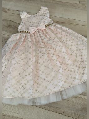 American Princess | Dresses | Girls Formal Dress Pink White With Pearl  Beading Purchased From Macys | Poshmark